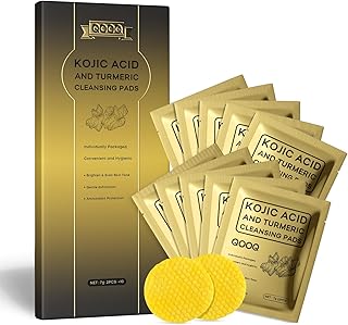 Almohadillas limpiadoras de ácido kójico de c...