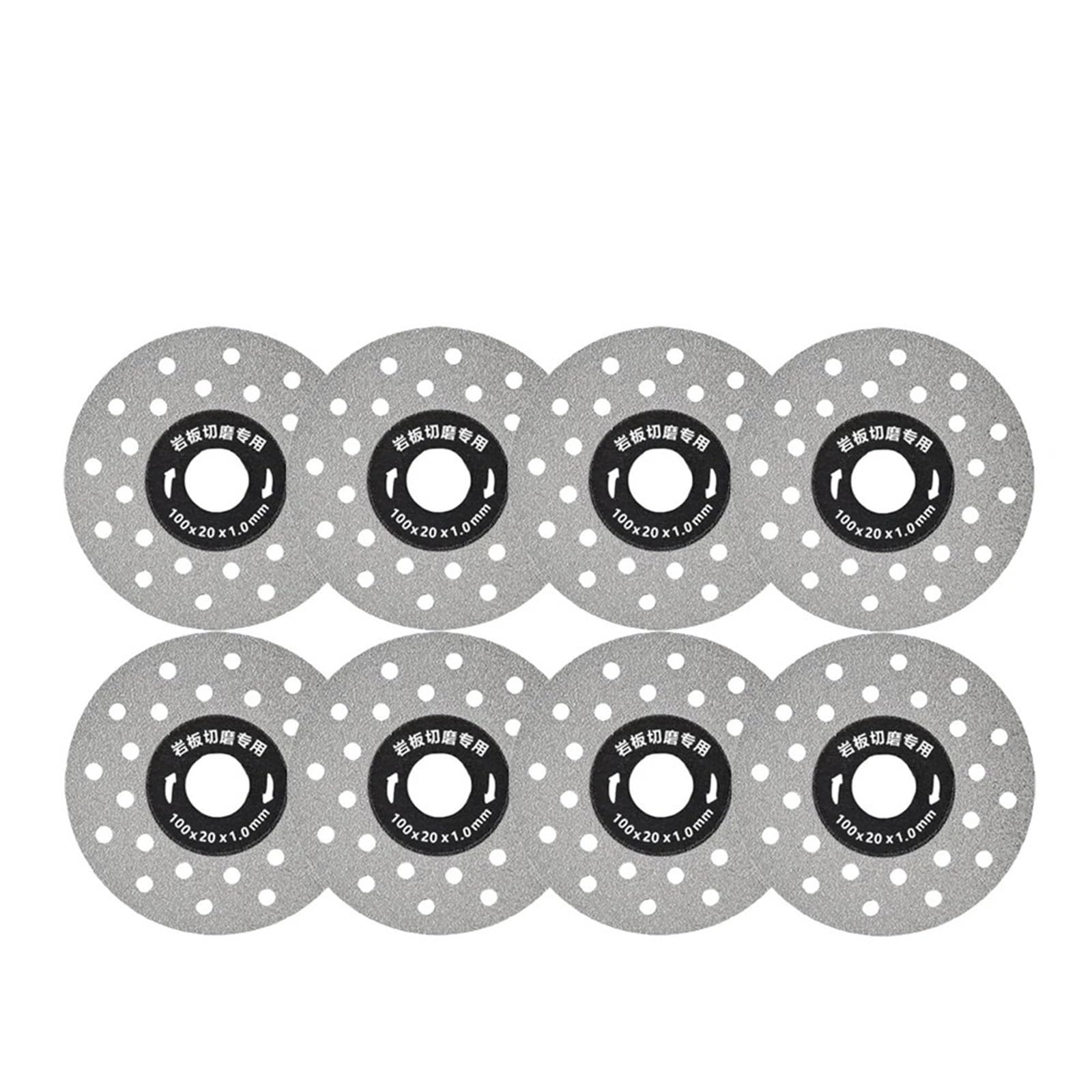Losa de roca diamante 8/15 piezas Disco corte en seco súper fino 100 mm Discos cuchilla finos mármol for azulejos cerámica vidrio porcelana for amoladora angular(8Pcs)