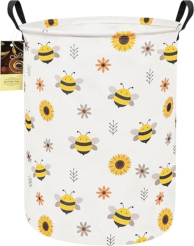 Miniatura 16 de HUNRUNG Cesta de Ropa Sucia, Cesta de Almacenamiento Grande de Tela de Lona Ligera Organizador de Juguetes Ropa Sucia Plegable Impermeable