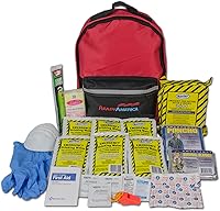 Ready America 70180 72-Hour 1-Person Emergency Kit Backpack: 3-Day Survival Gear with Food, Water, First Aid for Disaster Prep