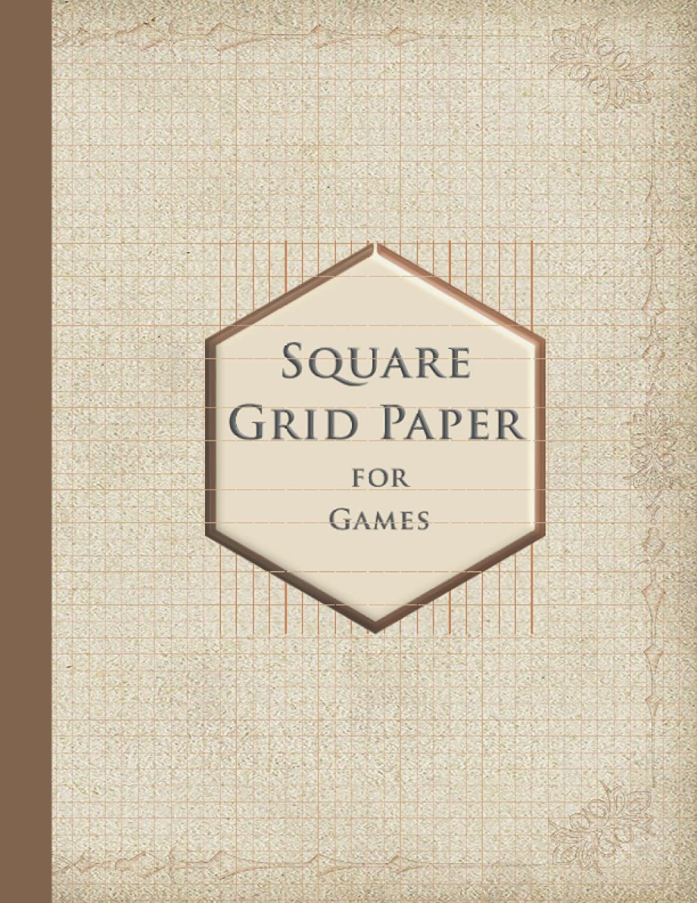 Square Grid Paper for Games: Composition Quad Ruled Graph Paper Notebook for Dungeon Map RPG, Large 8.5" x 11"