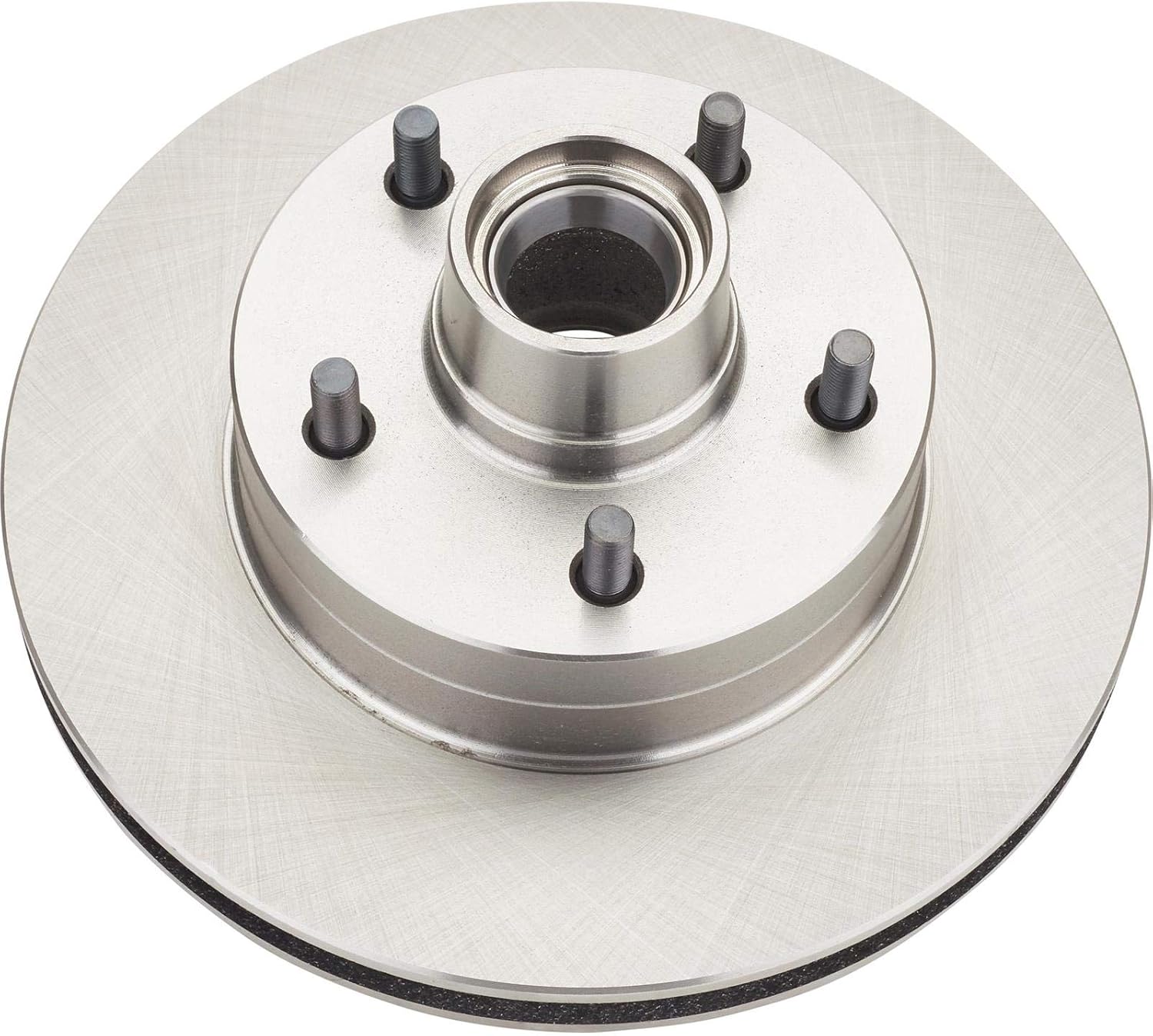 Speedway Motors 1973-77 Midsize 11 Inch Front Disc Brake Rotor Vented Cast Iron with 5 on 4.75 Bolt Pattern Wheel Studs Installed OEM Replacement Plain Face