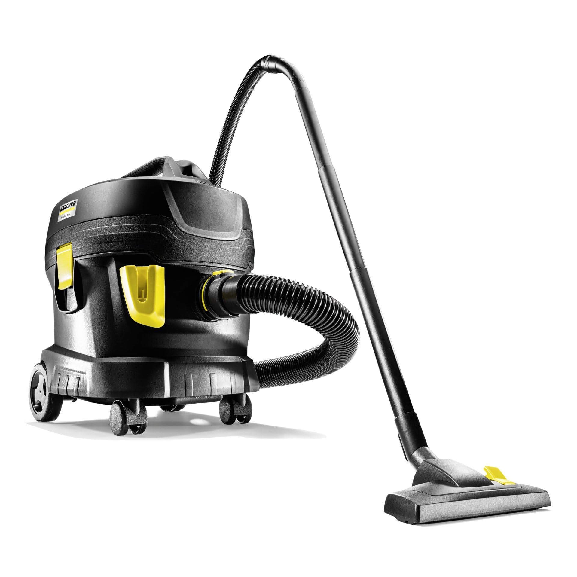 KÄRCHER aspirapolvere T 11/1 Classic HEPA Re!Plast, contenitore (materiale riciclato): 11 l, potenza: 850 W, rumorosità: 61 dB(A), peso: 4,2 kg, cavo: 7,5 m, cestello filtro permanente, filtro HEPA-14