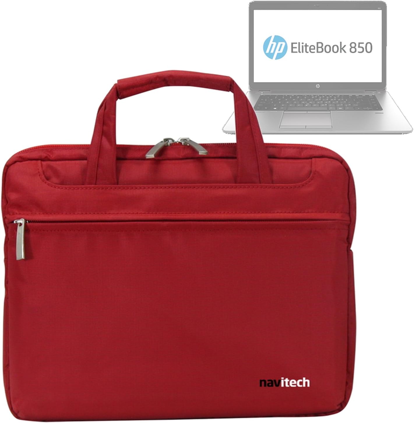 Navitech Red Case/Cover Bag Compatible With Laptop/Notebook and Tablet PC's Compatible With HP Elitebook 850 G1