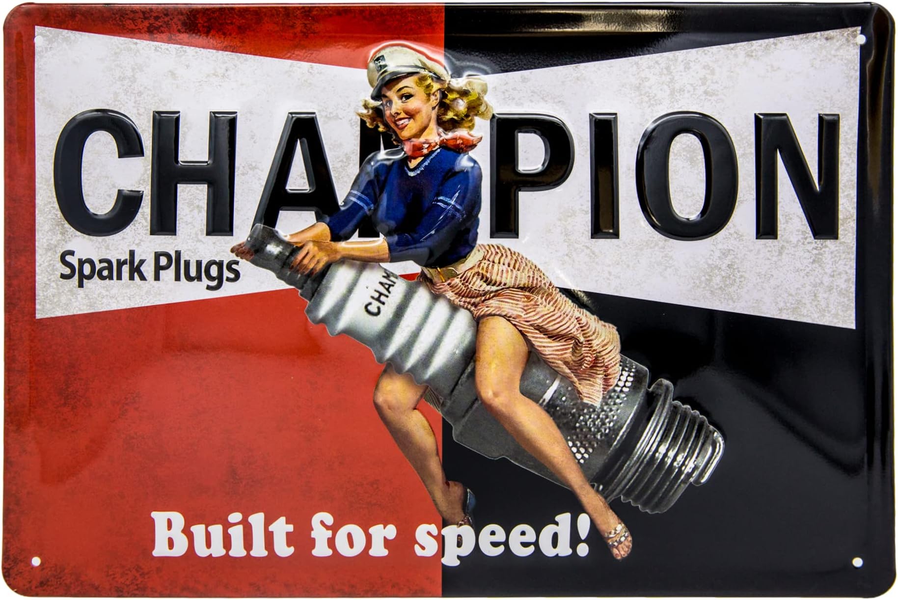 5er Set Retro Blechschilder 20x30 Cm - Vintage Metallschilder Für Garage, Bar & Wohnzimmer