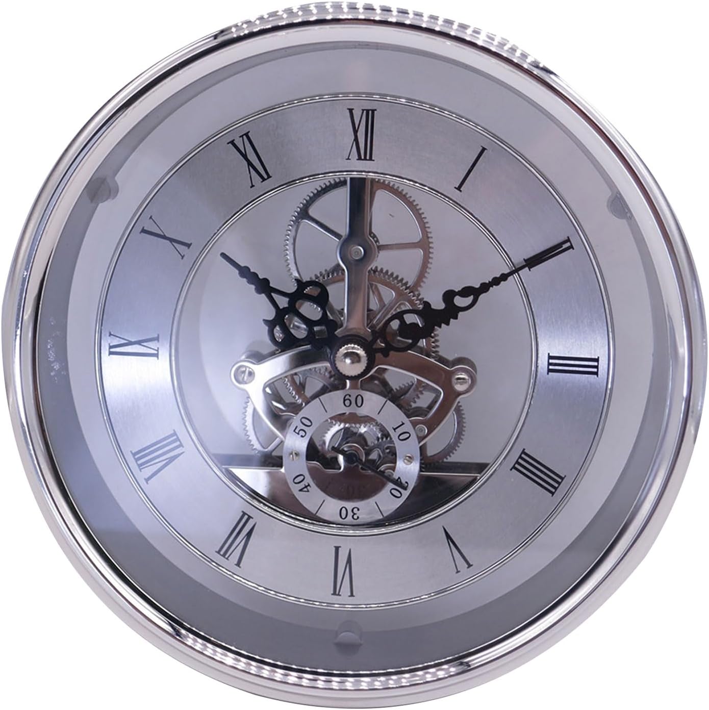 Clear Perspective Clock Head Clock Lens Compact And Lightweight 149mm Size Gold Silver Appearance
