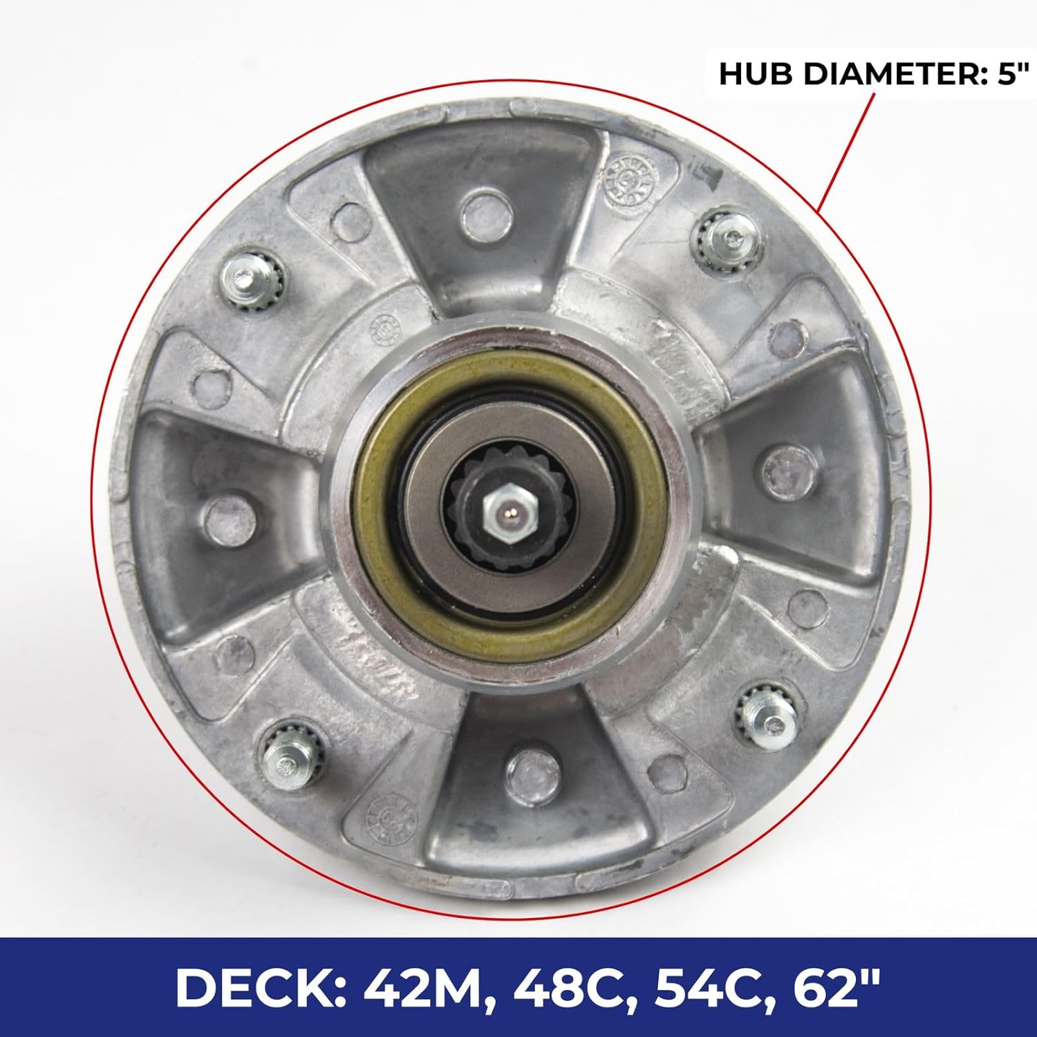 Jeremywell Spindle Assembly Replaces AM144377 John Deere AM131680,AM135349,AM124498 Mower