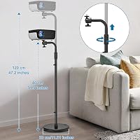 Jubor Projektor Állvány 80-120cm Magasságállítható 360° Forgatható Mennyezeti Tartó 3