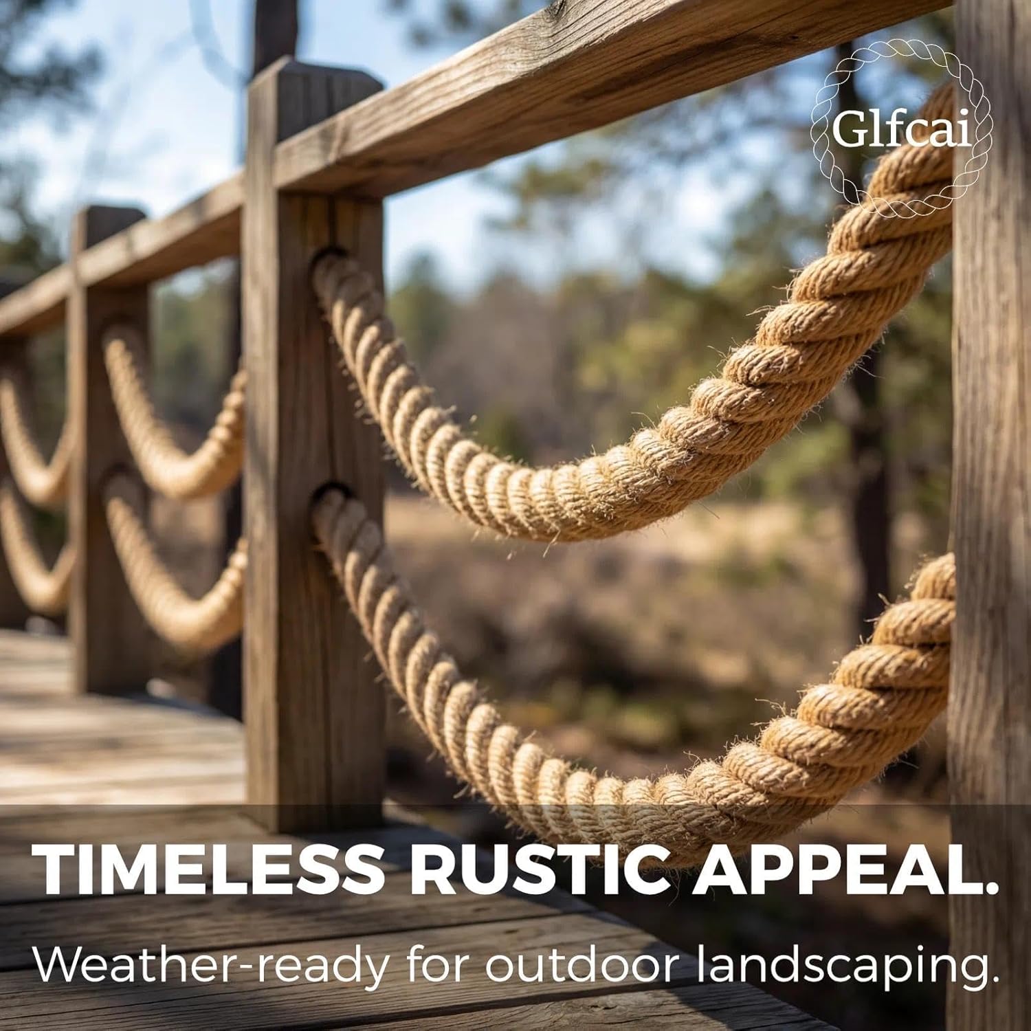 1 Inch x 150 Ft Hemp Rope, 900 Lbs Working Strength, 4 Strand Twisted Cord for Tug of War, Porch Swings, Landscaping & Decor