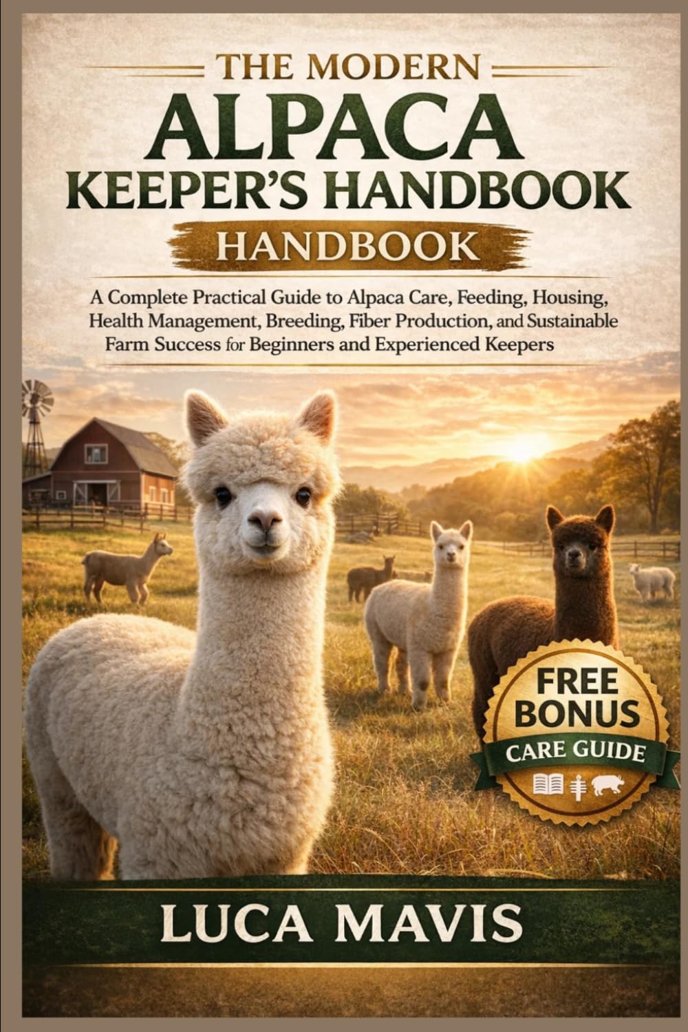 THE MODERN ALPACA KEEPER'S HANDBOOK: A Complete Practical Guide to Alpaca Care, Feeding, Housing, Health Management, Breeding, Fiber Production, and ... Success for Beginners and Experienced Keepers