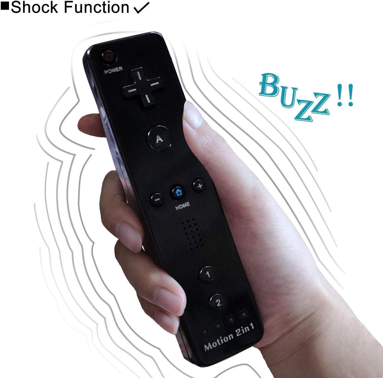 Exсluѕіvе Sресіаl Wii Remote Controller and Nunchuck Controller Compatible for Nintendo Wii&Wii U Console - with Silicone Case and Wrist Strap (Black)
