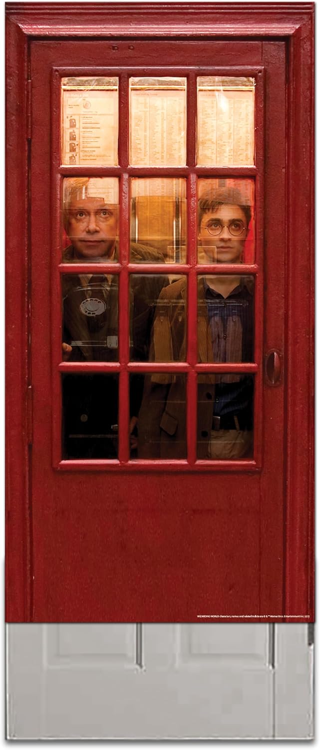 Rubies ハリーポッター 装飾ドアカバー、電話ブース、30インチ x 60インチ テーマパーティーやハロウィン用