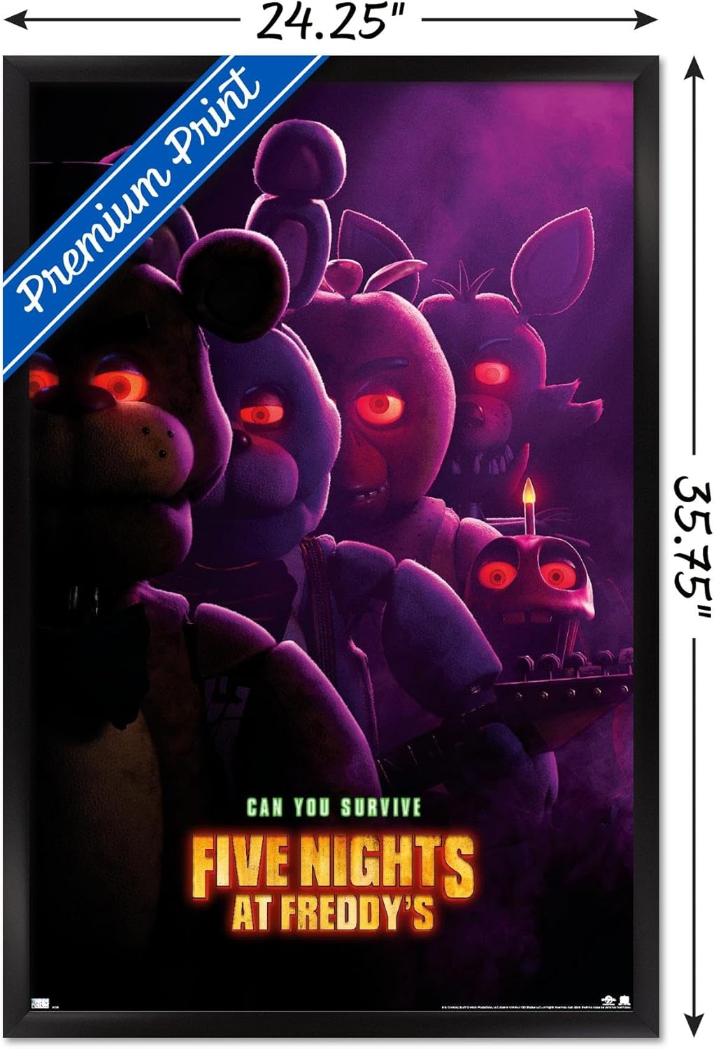 Poster Five Nights At Freddys FNAF 91.5 x 61 cm - El Bastión Del Sur