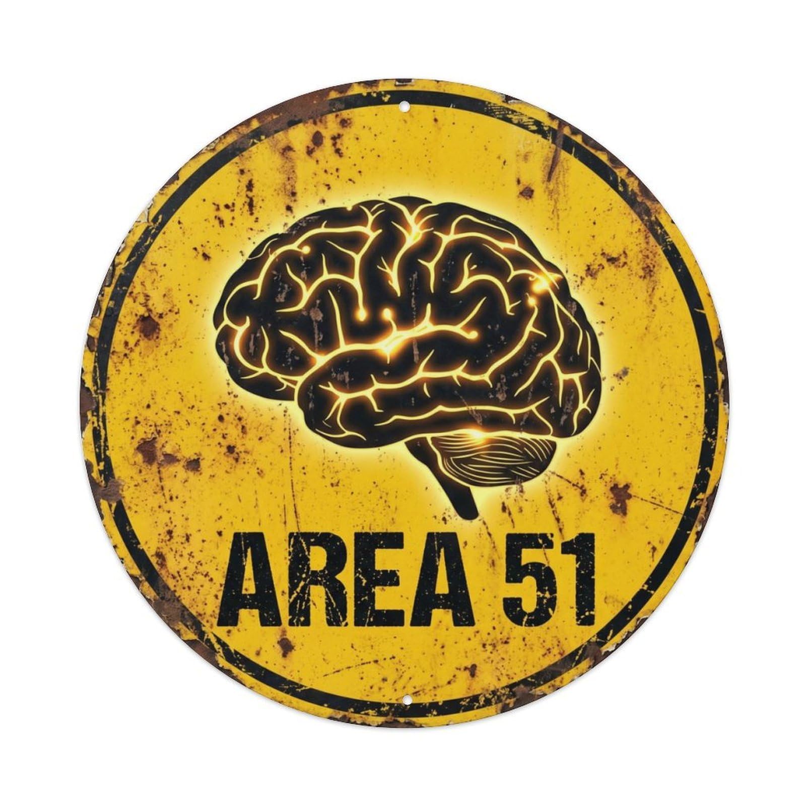 Alien Area 51 IntelligenceMetal Tin Sign