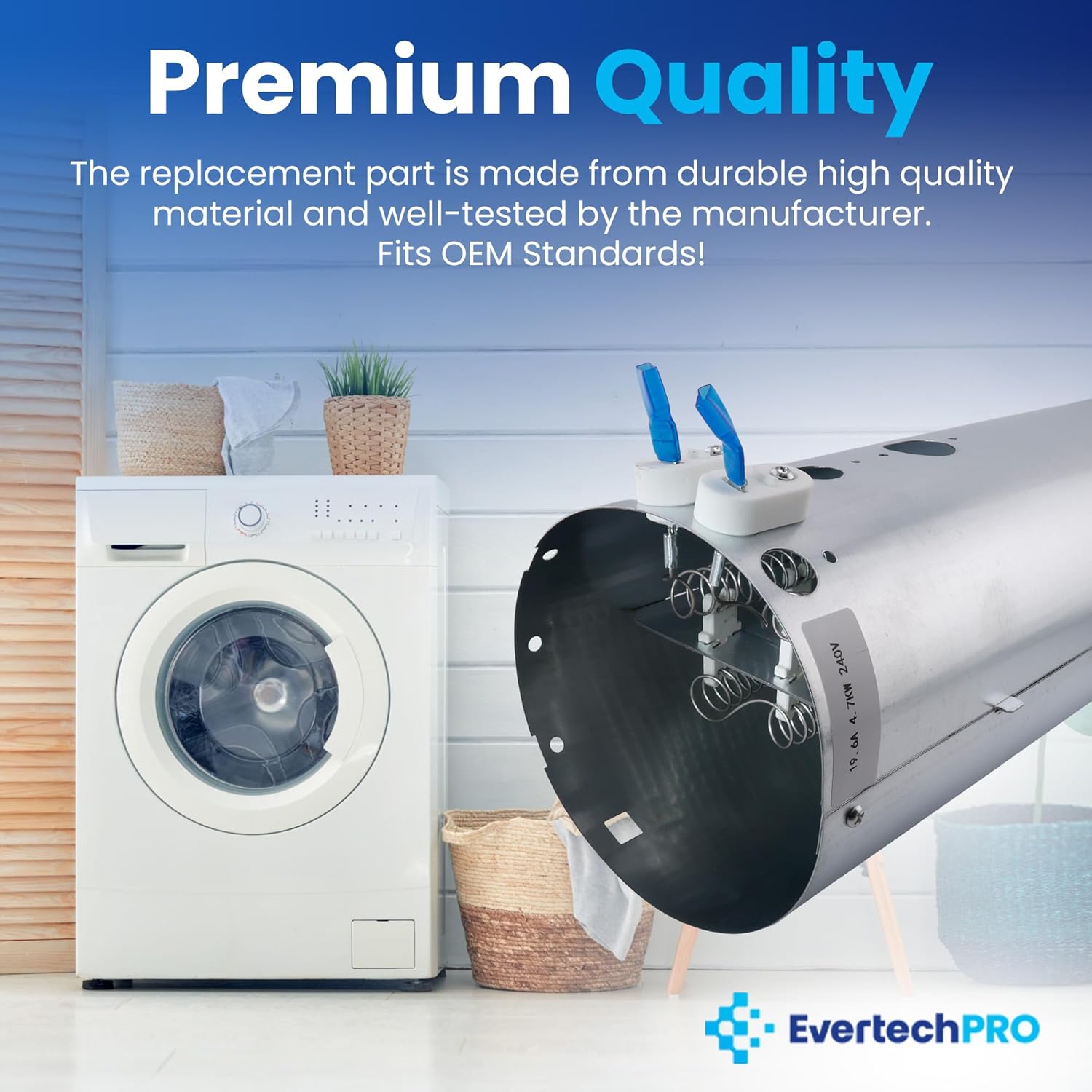 EvertechPRO 137114000 Dryer Heating Element Kit – Compatible with Electrolux & Frigidaire Dryers – OEM-Quality Replacement, Restores Heat & Performance