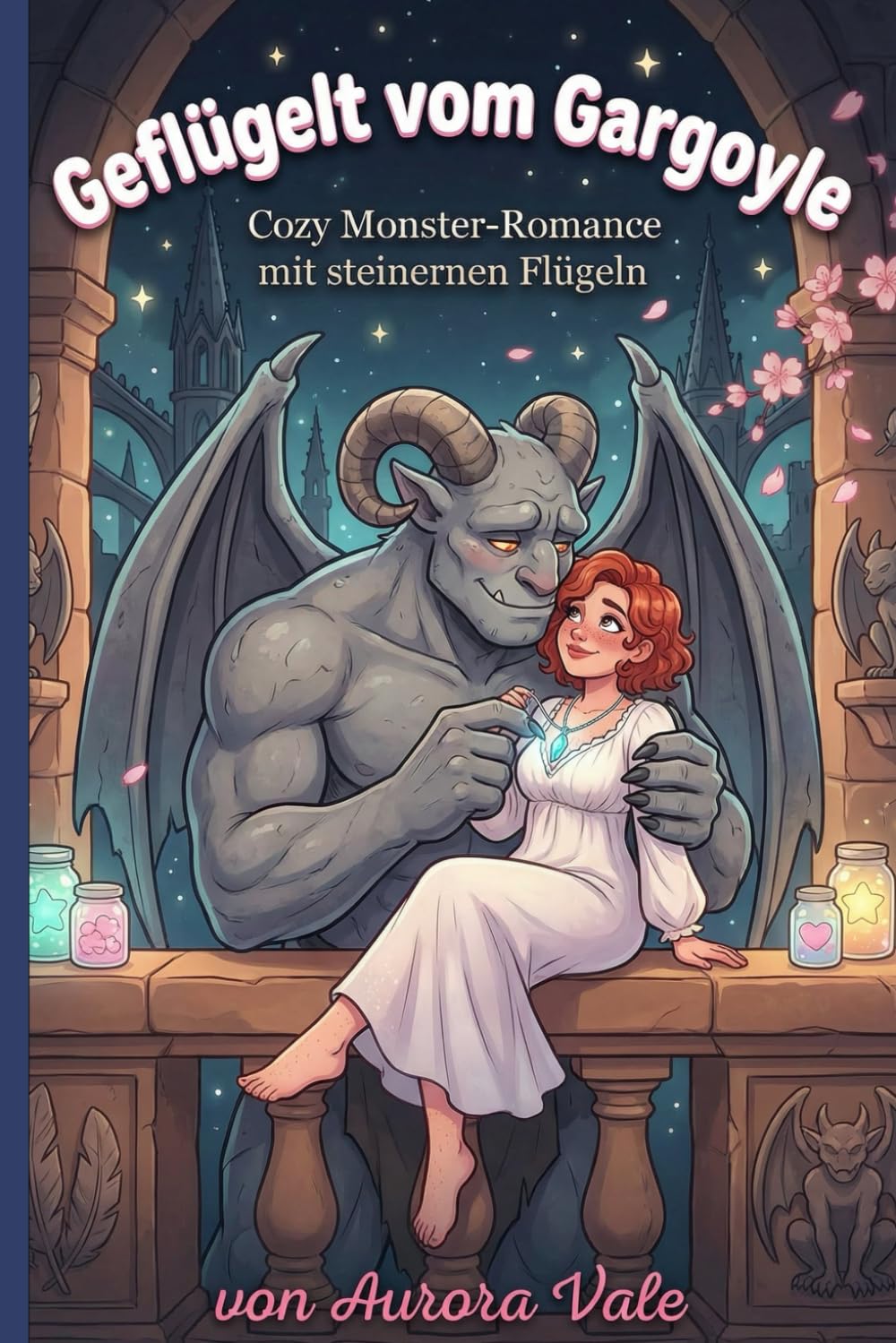 Geflügelt vom Gargoyle: Cozy Monster-Romance mit steinernen Flügeln (Verführt in Frostbite Falls)