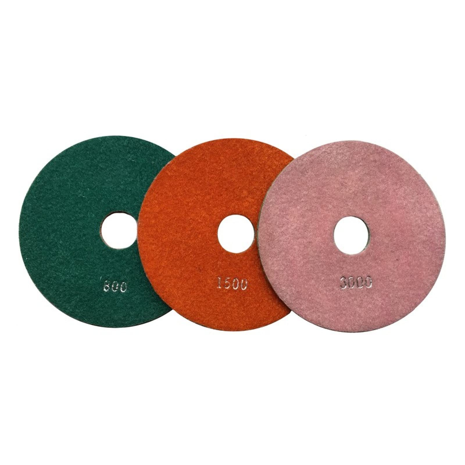 7 Pezzi 150mm Tampone Per Lucidatura Diamantata 6 Pollici Bagnato Flessibile Granito Tamponi Per Lucidatura Marmo Dischi Abrasivi 6DS1,50