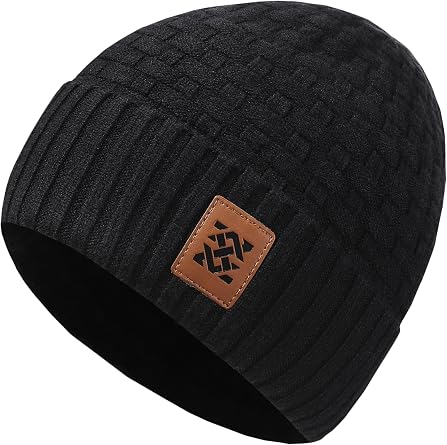 Zaitun Beanie Hats for Men and Women Winter Warm Waffle Knit Cap Comfort Thick Daily Rib Cap