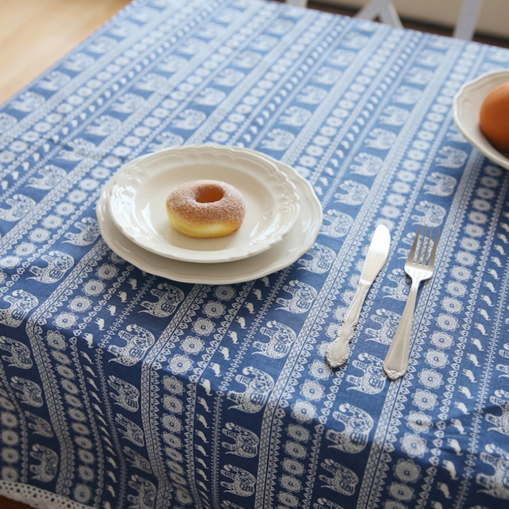 Amazon｜[Ziv-Nat] テーブルクロス アジア 民族風 和風 タイ 象柄