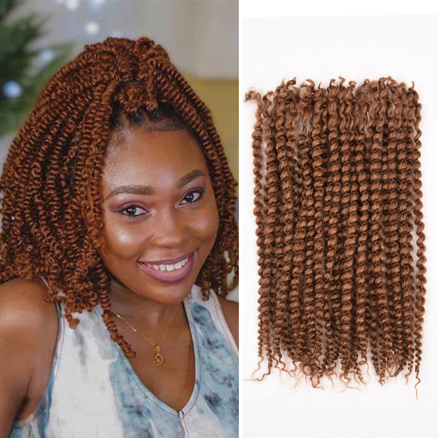 Amazon.com : Lovenea Afro Kinky Curly Bulk Human Hair 50g  display picture 3