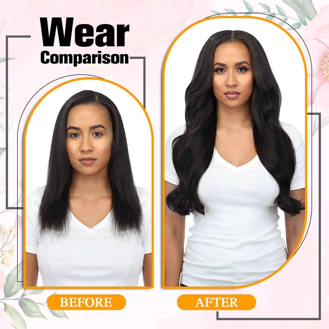 Amazon.com : Remy Clip in Hair Extension Human Hair 9A  display picture 1