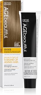 AGEbeautiful Liqui-Creme Permanent Hair Color: Anti-Aging Dye with Biotin, 100% Gray Coverage, Neutral Warm Beige & Red Violet Shades