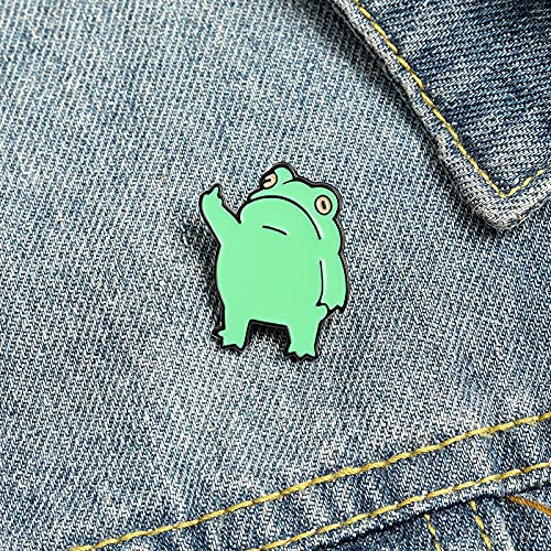 Kawaii Pins Cartoon Cute Frog Brooch Collar Pin Ladies Clothing Metal Badge Backpack Decoration Kawaii Stuff(Yy-14) #TOP4