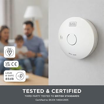 BLACK+DECKER - CONNECTED Smoke Alarm 2-Pack Wireless Interlinked Bundle