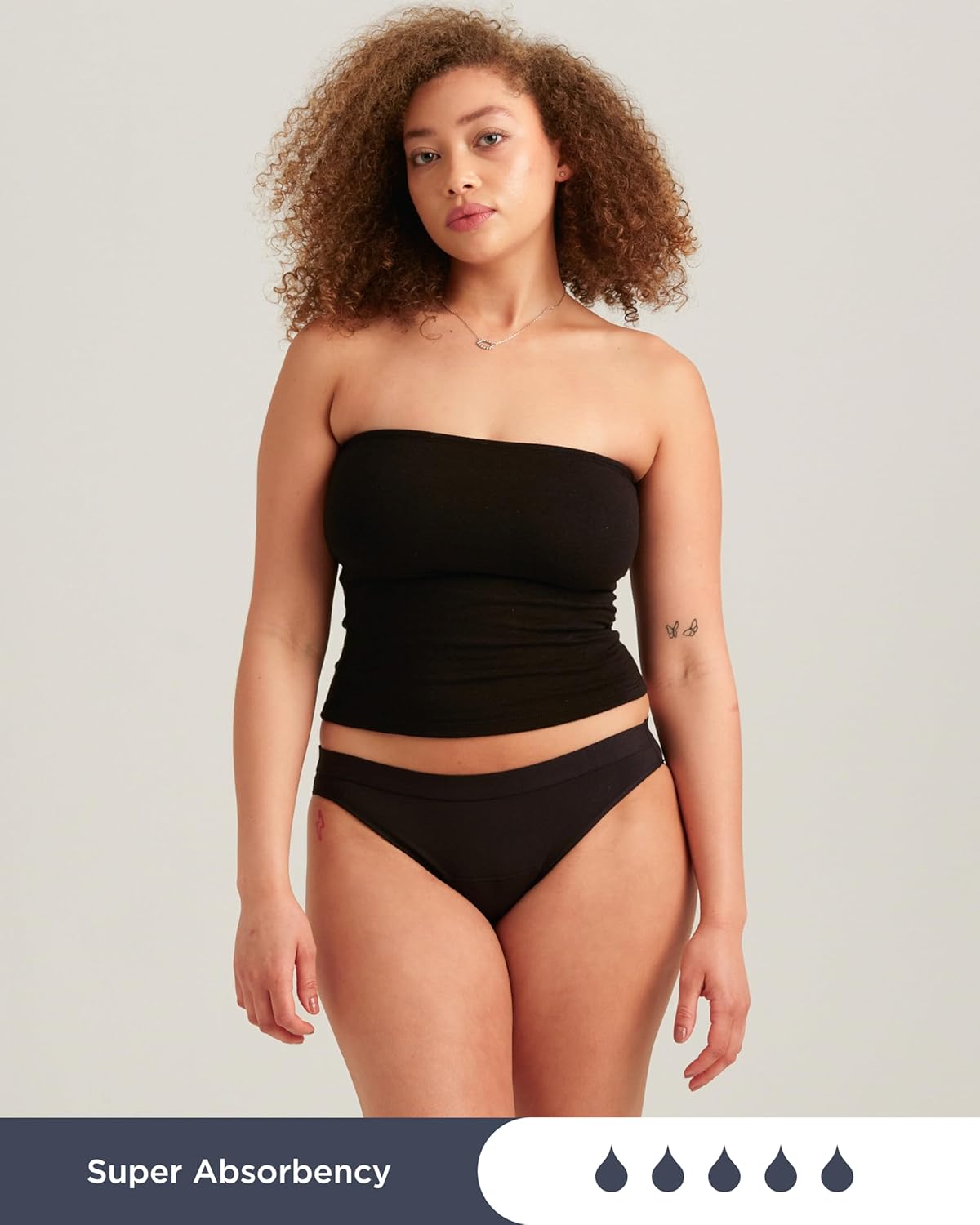 saalt Reusable Period Underwear - Comfortable, Thin, and Keeps You Dry from All Leaks (Cotton, Bikini)