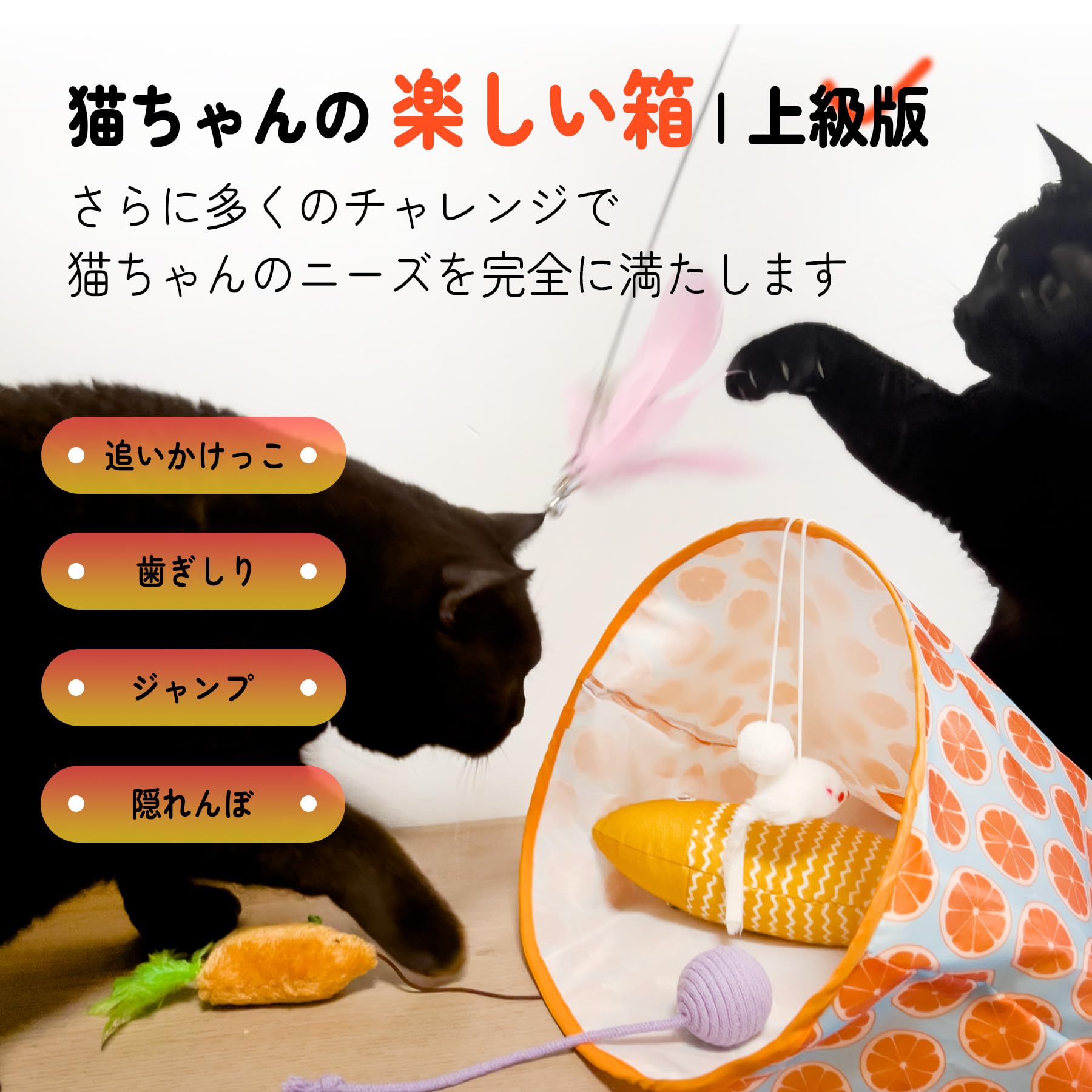 Amazon.co.jp: 六猫（SixMeow）猫おもちゃ、猫トンネル、猫 おもちゃ
