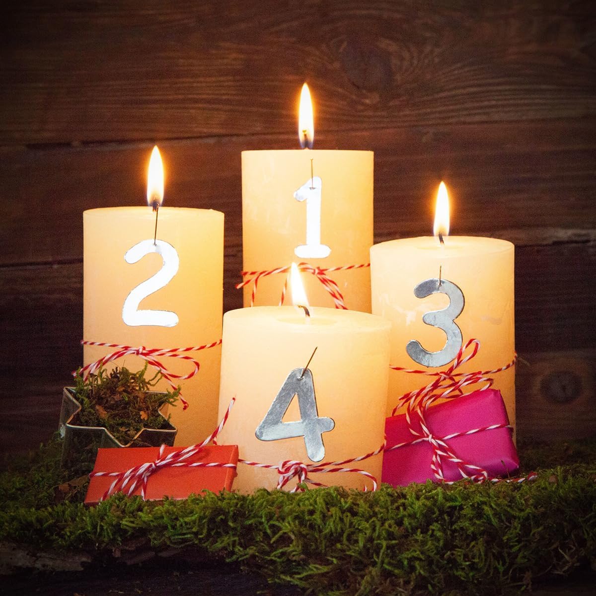 3 Packs Different Sizes Ivory Pillar Candles, Unscented Dripless 3x4, 3x6, 3x8 Inch Plain Cylinder Candles for Wedding, Home Decor, Dinner Table, Party, Power Outage, Emergency