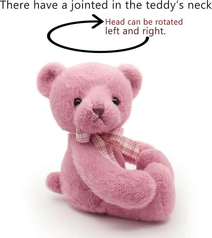 suepcuddly Oso de Peluche Imán Pequeño 12" Rosa miniatura 3