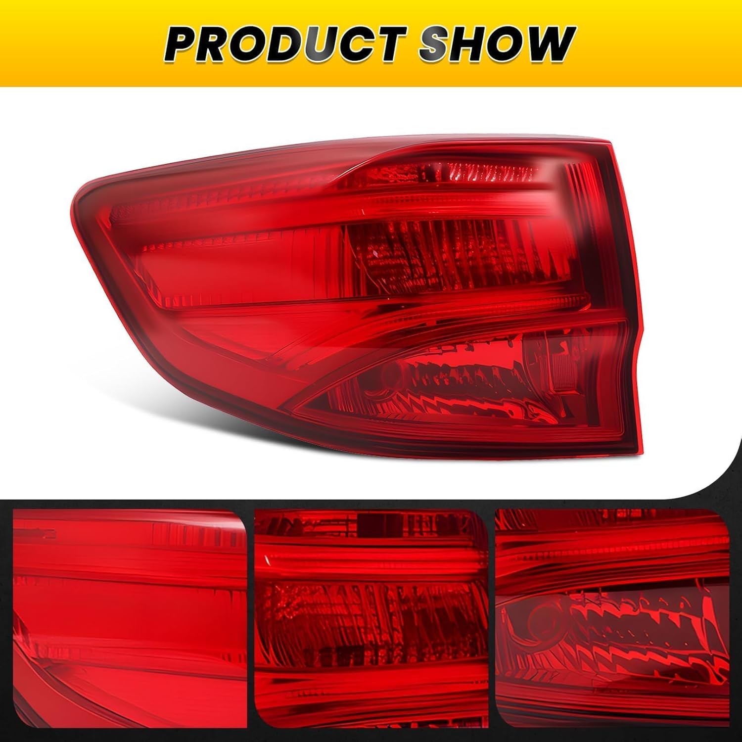 Left Tail Light Assembly Compatible with MDX 2014-2020 Driver Side Rear Tail Lamp Brake Light 33550TZ5A02 AC2804103 (Left)