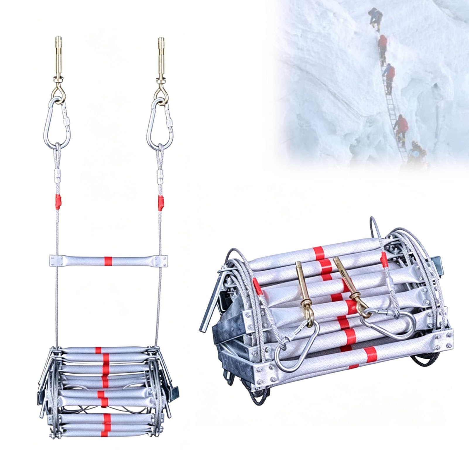Échelle de secours souple en fil d'acier haute résistance 30M