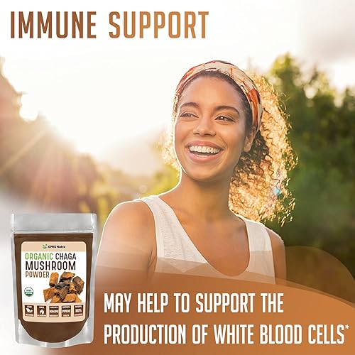 Miniatura 2 de XPRS Nutra Polvo de chaga orgánico de 8 onzas con tamaño 00 cápsulas vacías preseparadas (500 unidades)