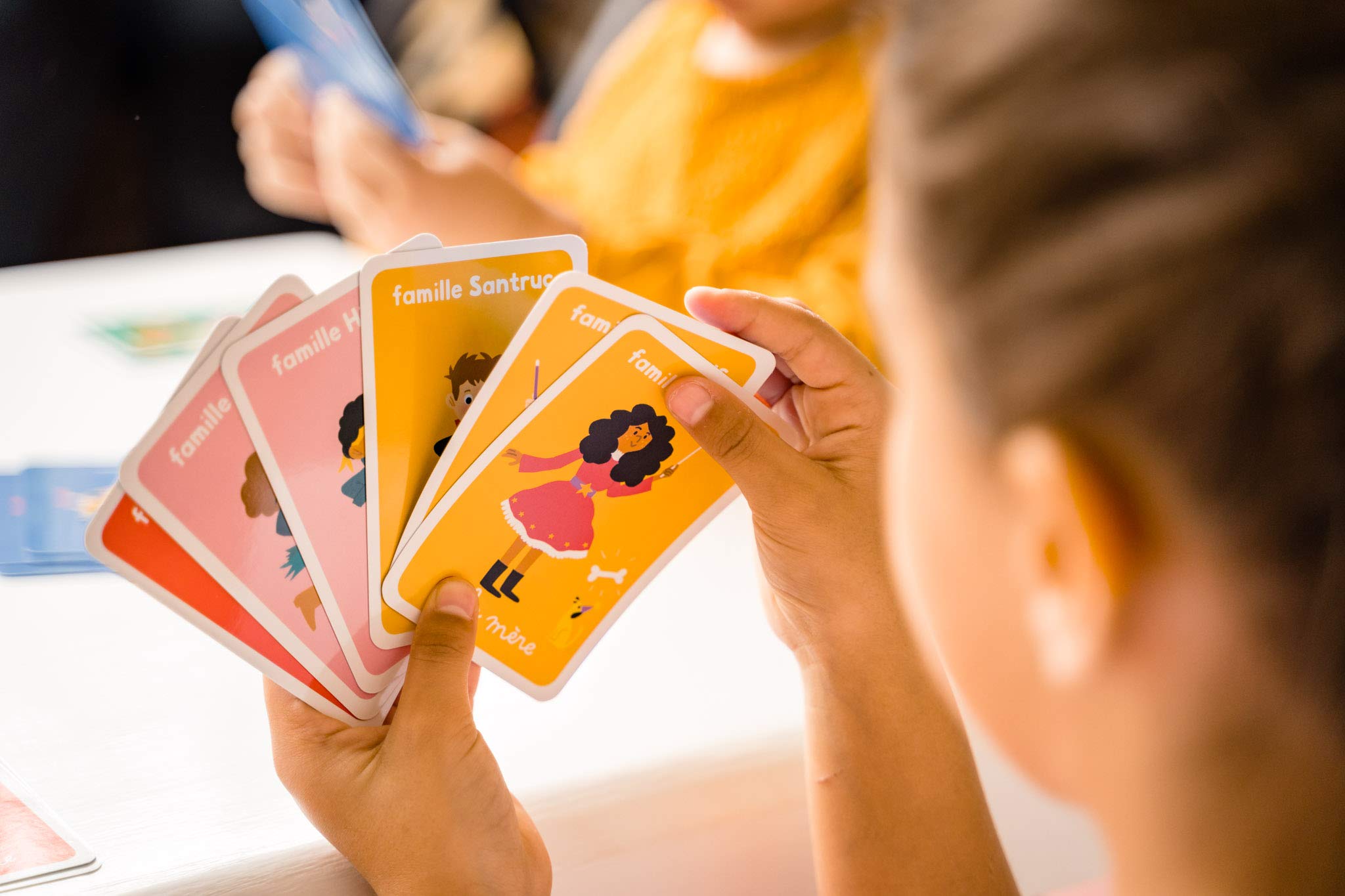 Jeu de cartes enfant - NATHAN - Jeu des 7 familles - Bleu - 2 joueurs ou plus - 10 min pas cher