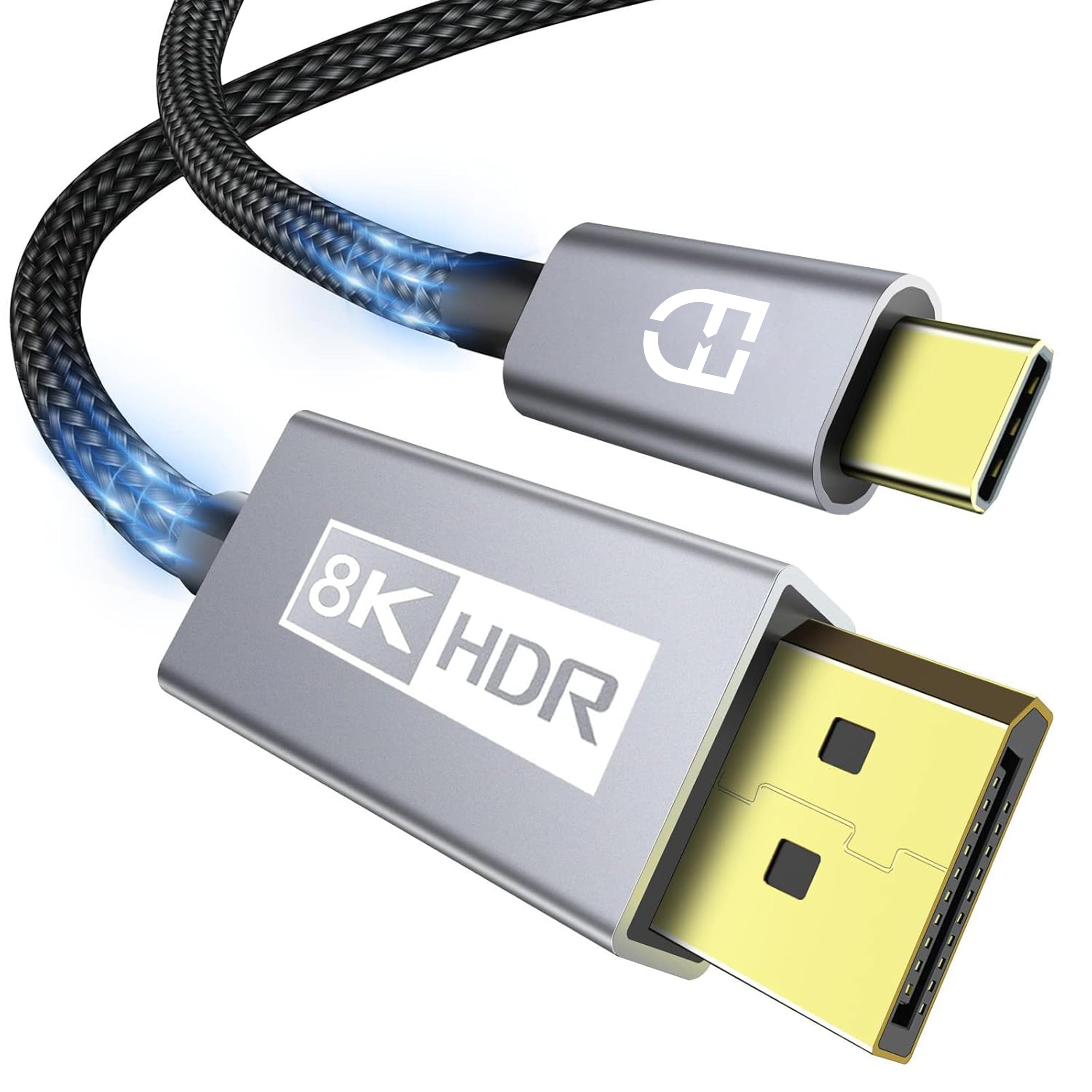 Fuel co USB C 8K to DisplayPort Cable 2 METER Type-C to DP 1.4 Cord 6FT 32.4Gbps 5K Type C Thunderbolt 4/3 Compatible [8K@60Hz 4K@144Hz,120Hz 2K@240Hz] for Studio Mini XPS MacBook Pro M1 M2 Mac (B0DF6RDNZT) Amazon Price History, Amazon Price Tracker