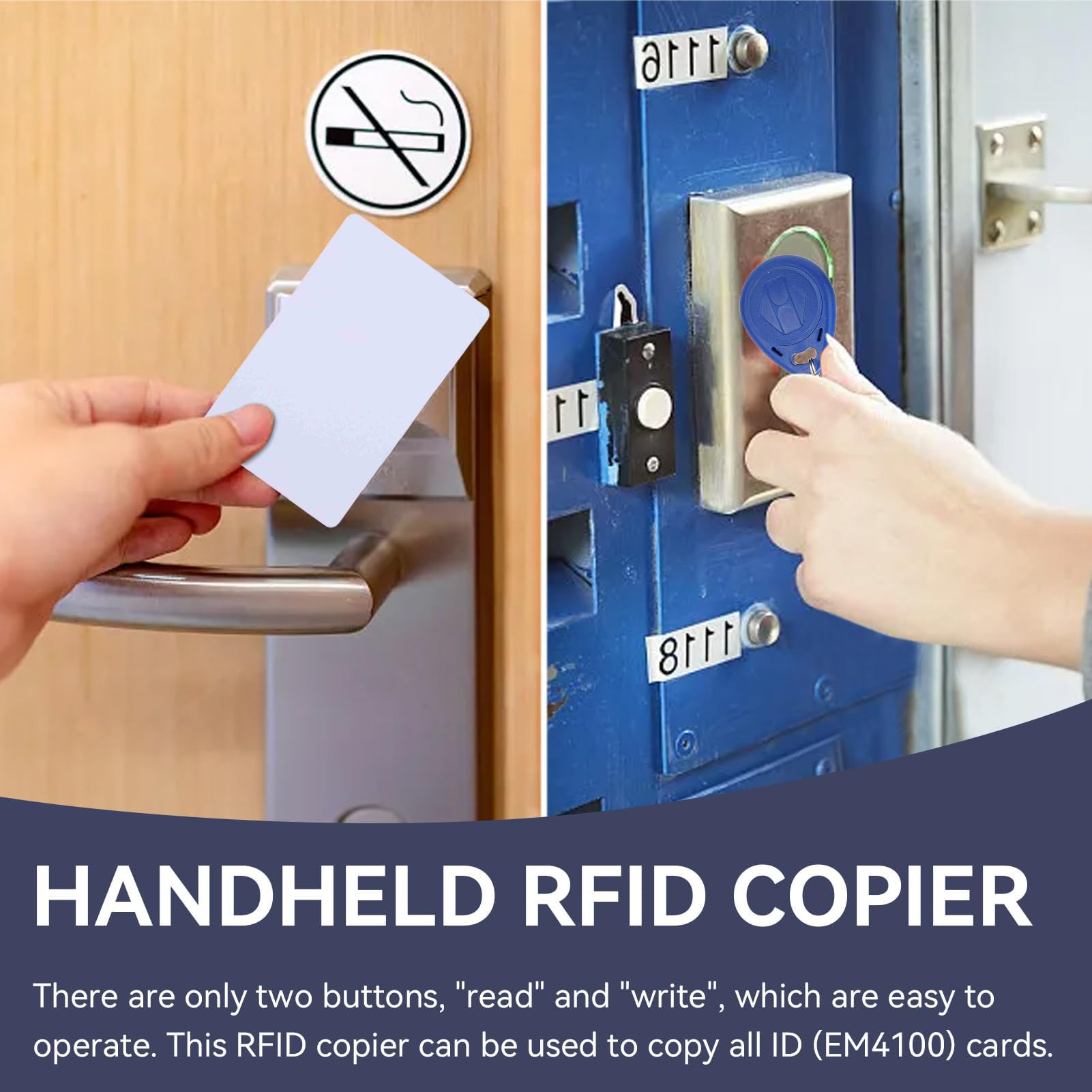 Clonador Duplicador R-FID de Tarjeta de Proximidad 125 kHz con Llavero y Tarjetas