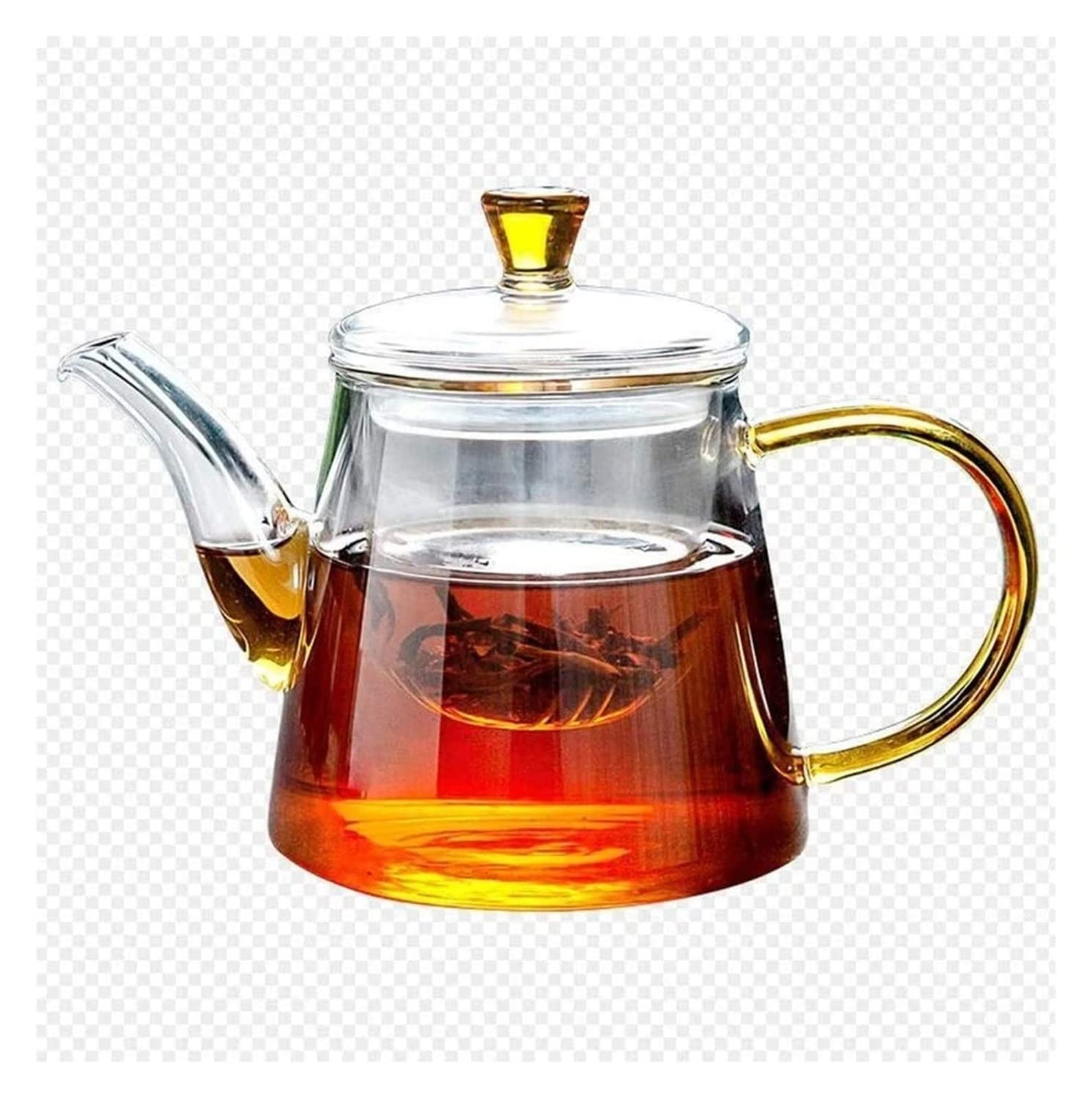 Tetera de cristal con infusor HaveFun para taza de té de flores resistente al calor