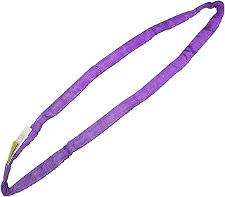 Polyester Endless Round Sling ENR 3 FT Purple | Rim Sling Lifting Towing & Recovery Strap | 5,200 lbs.