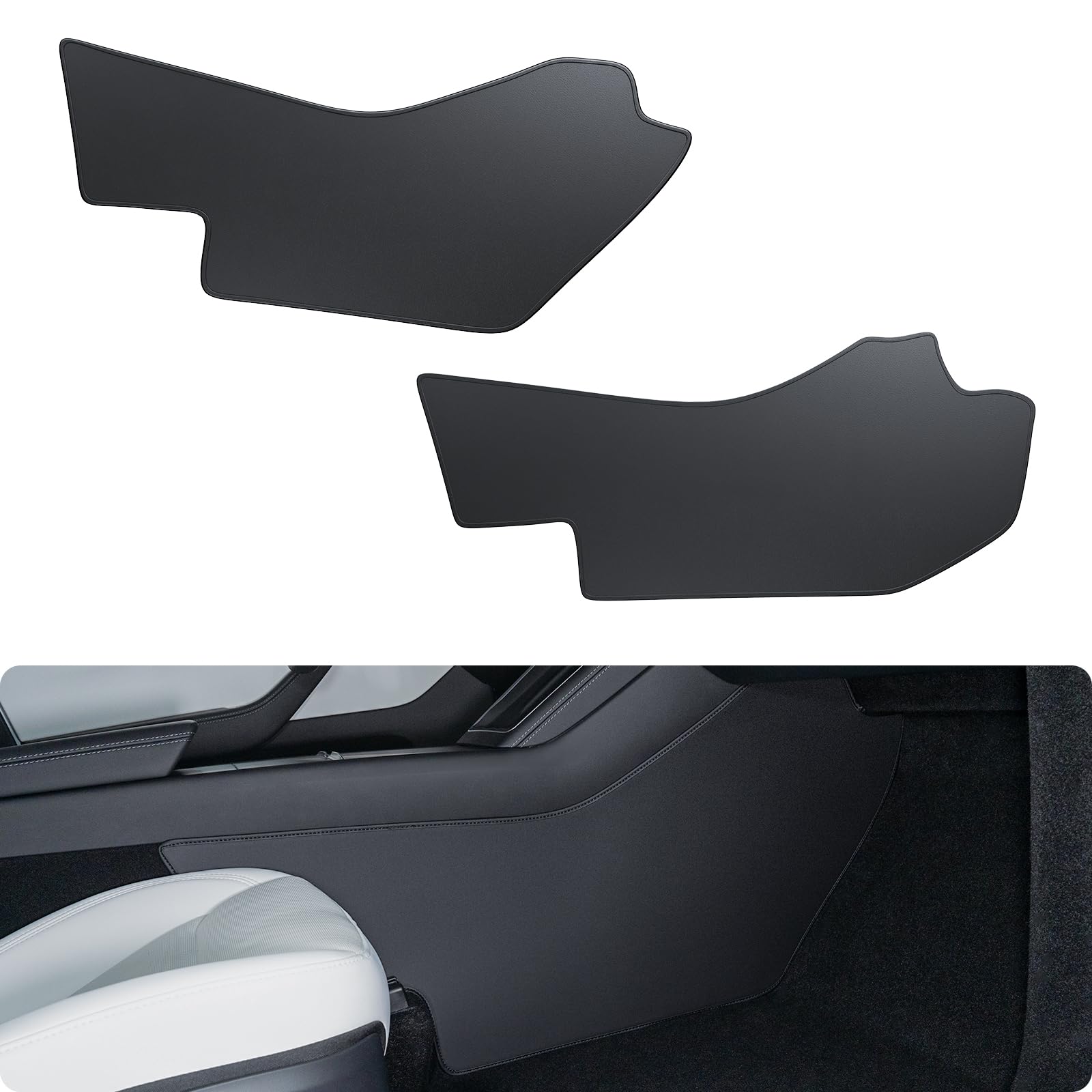 BASENOR Tesla Model Y Juniper Center Console Side Anti-Kick Mats