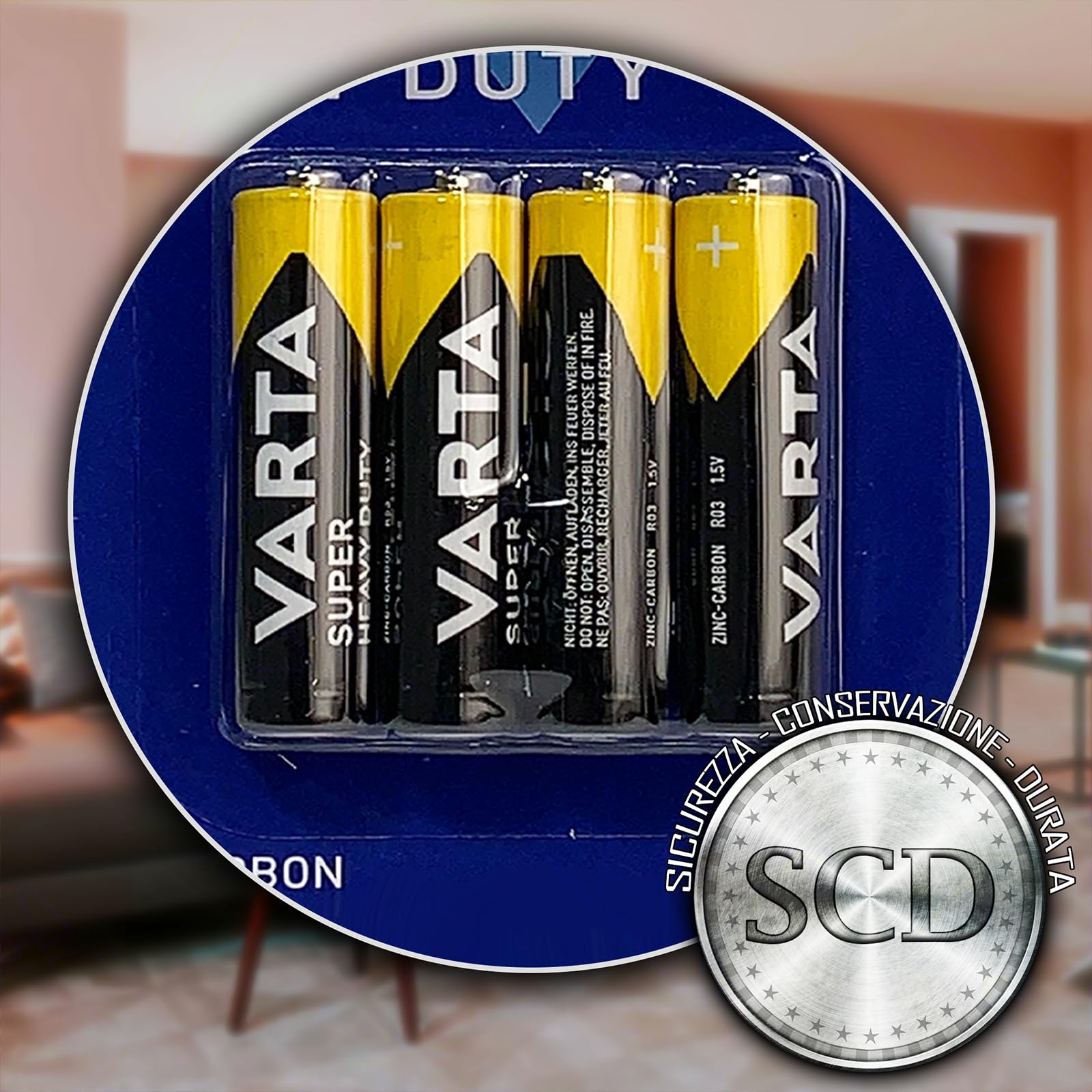 Varta Superlife Zinc Batteries | pour télécommandes, lampes de poche et appareils à faible consommation | Fiables et économiques (Ministilo AAA R03, 4 packs)