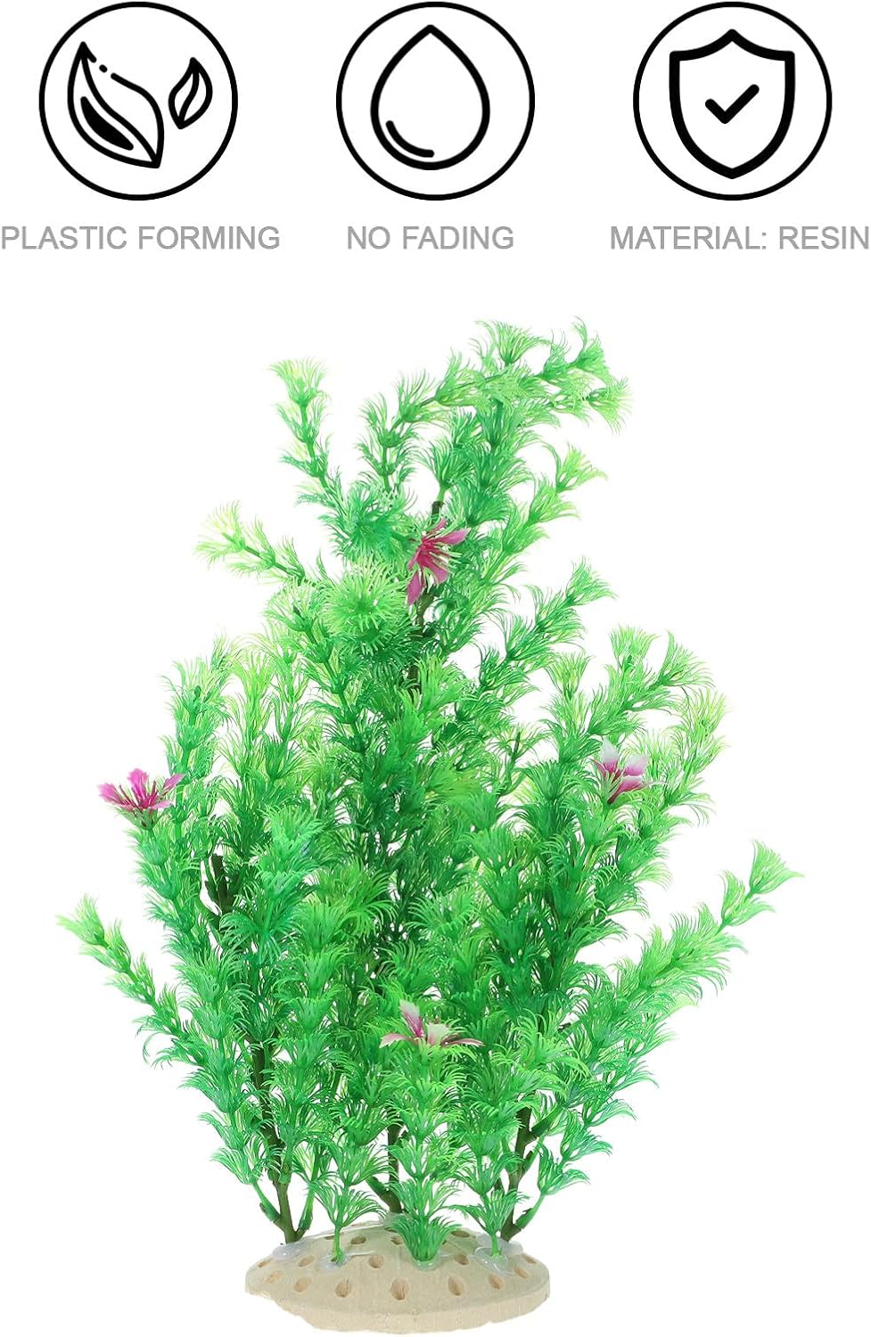 Artificial Aquatic Plant Aquarium Decor Large Simulation Green Plastic Water Grass Fish Tank Ornament for Home and Micro Landscape