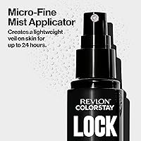 Vista 4 de Revlon Colorstay - Spray fijador de bloqueo de 24 horas, evita que el maquillaje facial se derrita y se desvanezca, matificante, difuminador
