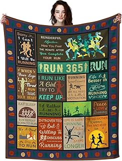 Running Blanket Gifts for Women Runner,Outdoor Throw Blanket Cool Runnin...