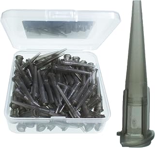 100pcs 16GA Plastic Tapered Pinhead Blunt Syringe Tips Adhesive Dispensing Plastic Glue Tips for Oil or Glue Applicator Lndustrial All Plastic Conical Needle Nozzle (Grey, 16GA)