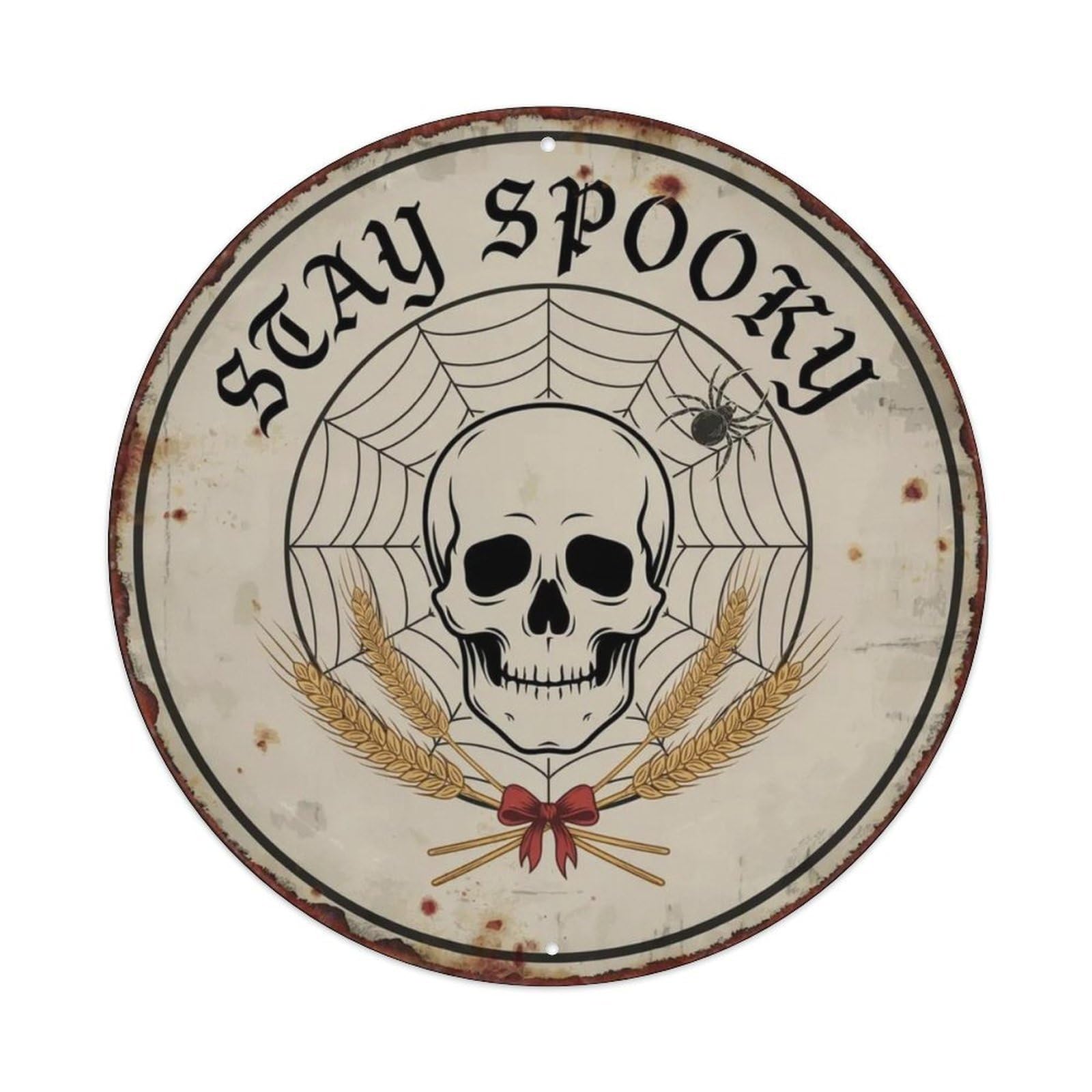 Stay Spooky Gothic Metal Tin Sign Plaque