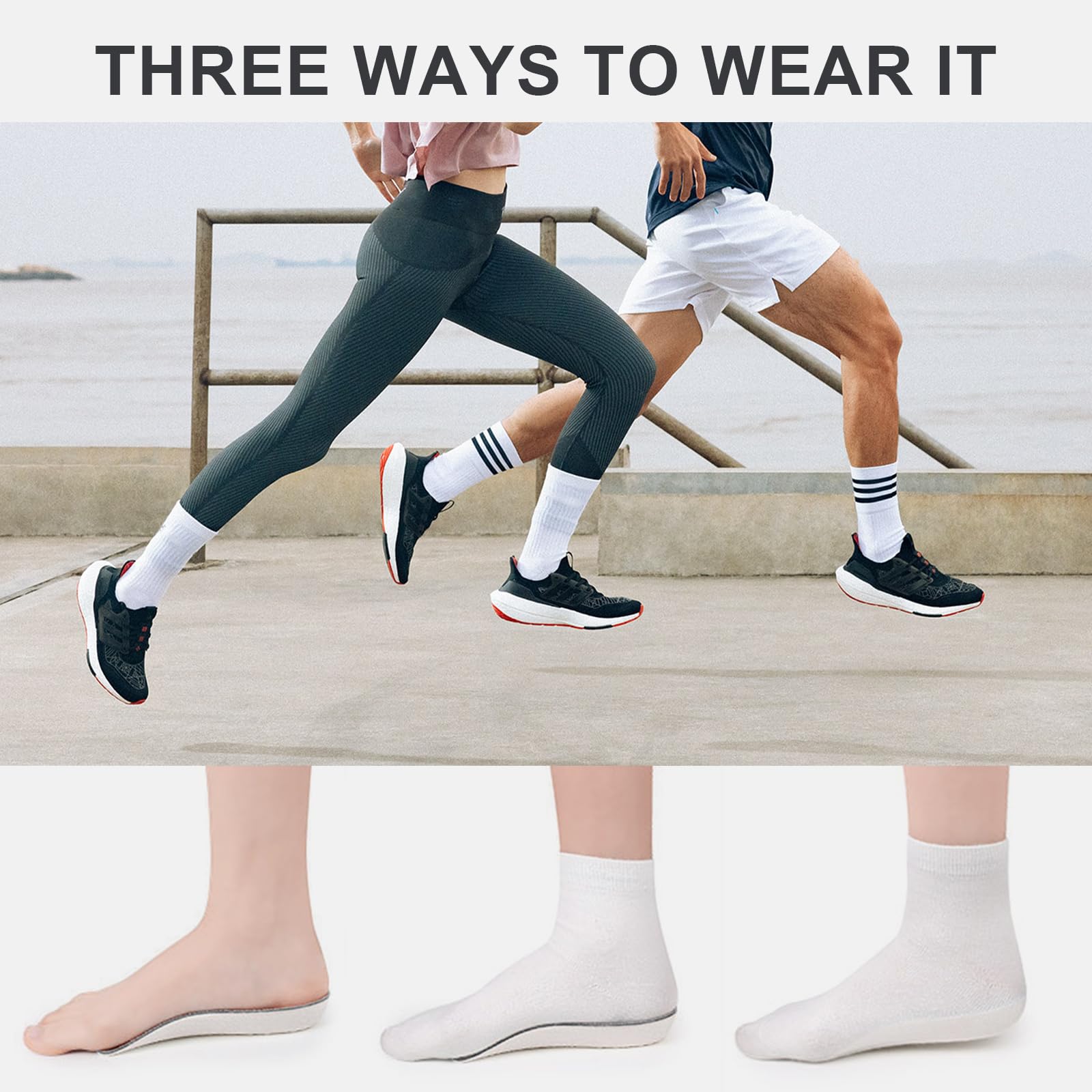 4x Schuheinlagen Mit 3,5 Cm Erhöhung - Diskrete Fersenkeile Für Mehr Größe & Komfort