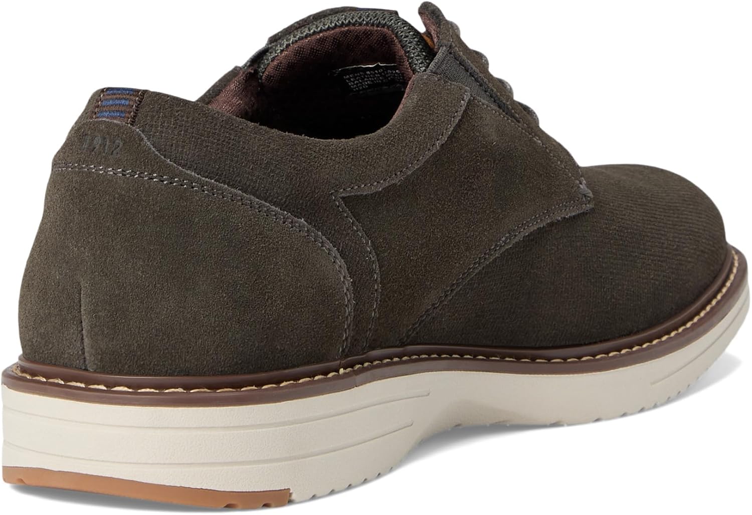 Nunn Bush Mens Griff Plain Toe Oxford Lightweight and Comfortable for All Occasions Suede Lace Up - Image 5