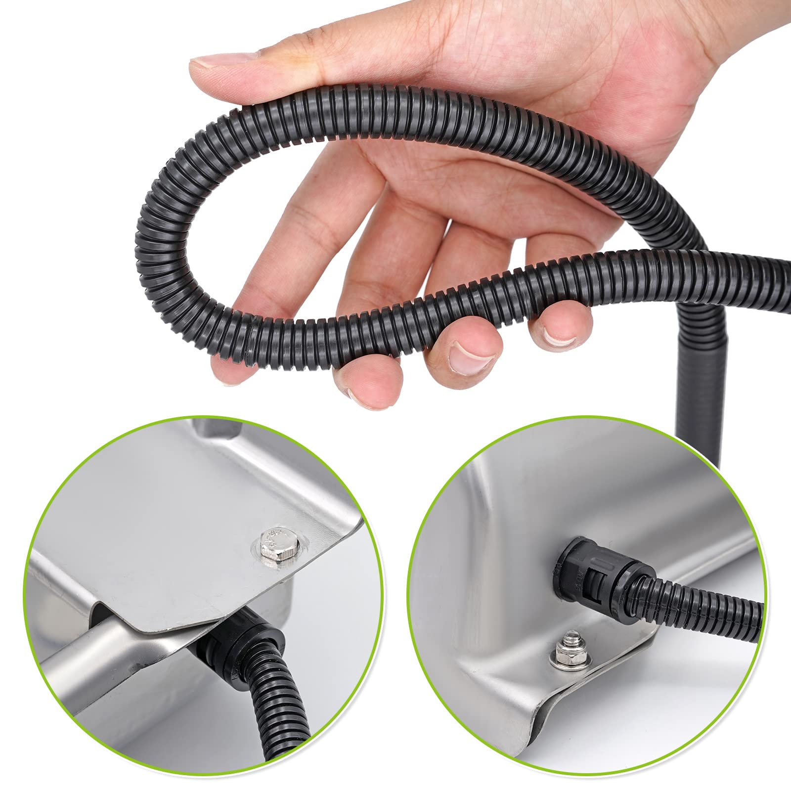 Bebedero con protección contra heladas con Orificio de Drenaje 25 W 220 V Caballo calefactable Bebedero calefactable Flotador para Bebedero termostato automático Bebedero para Caballos Vacas